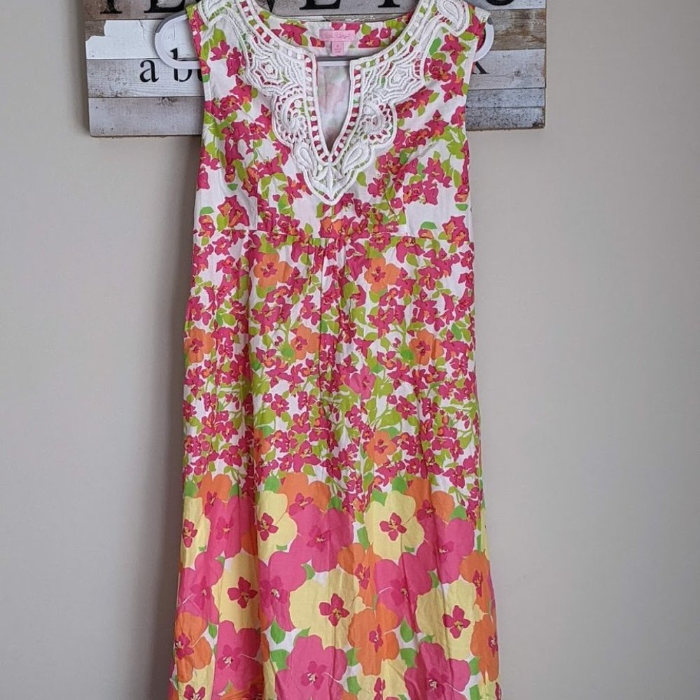 Lilly Pulitzer Falling For You Tropical Pink Dress